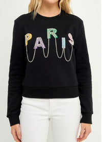 Paris Beaded Sweater