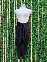 Elegant Front Tie Midi Skirt