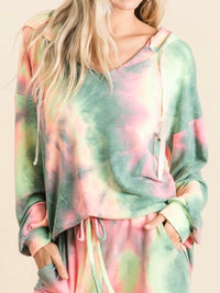 Bright Tie Dye Hoodie Loungewear Set