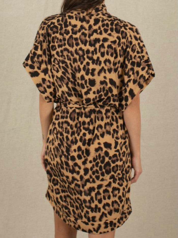 Leopard Kimono Dress