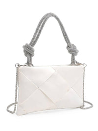 Delicate Rhinestone Handle Night Bag