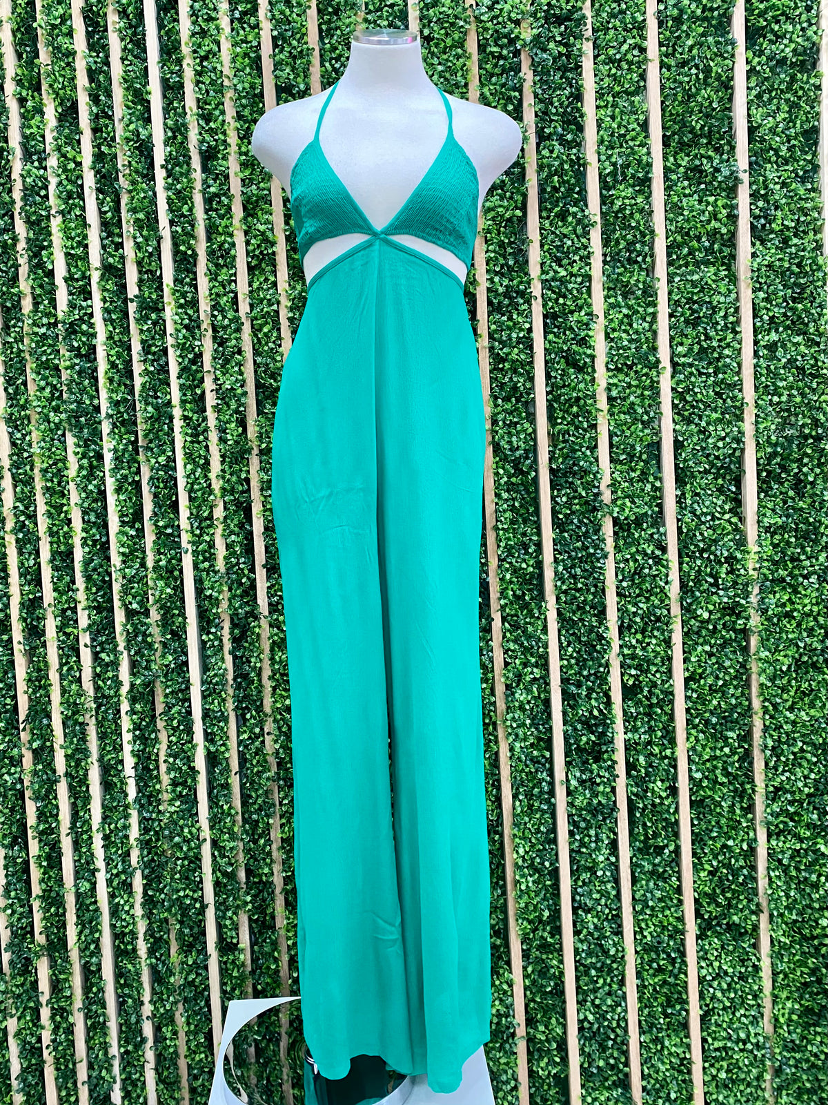 Delicate Halter Cutout Jumpsuit