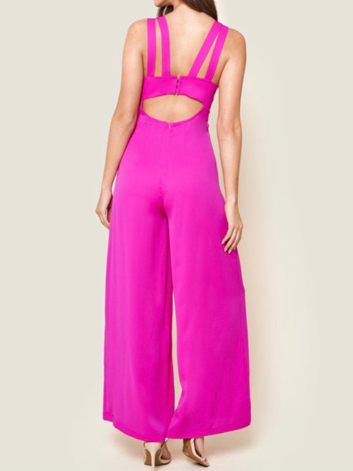 Classy Magenta Jumpsuit