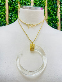 Exquisite KJL C Tusk Necklace