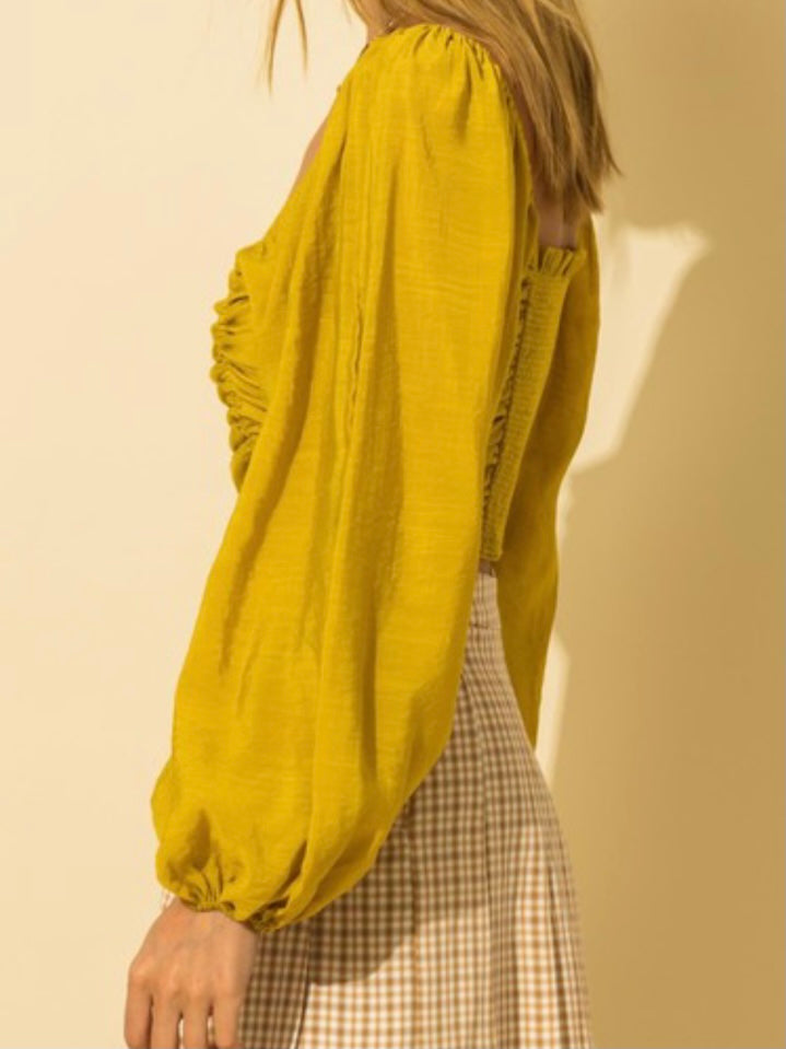 Ruched Crop Top