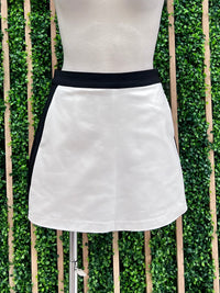 Black White Block Skort