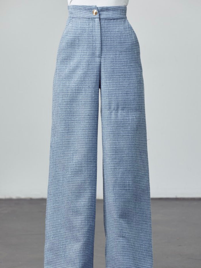 Tweed High Waist Pants