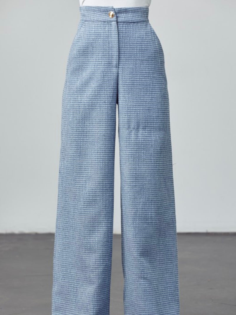 Tweed High Waist Pants