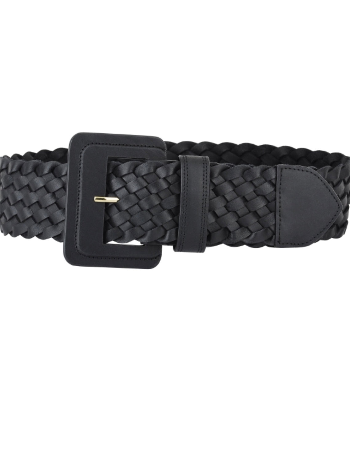 Thick Braided Leather Belt