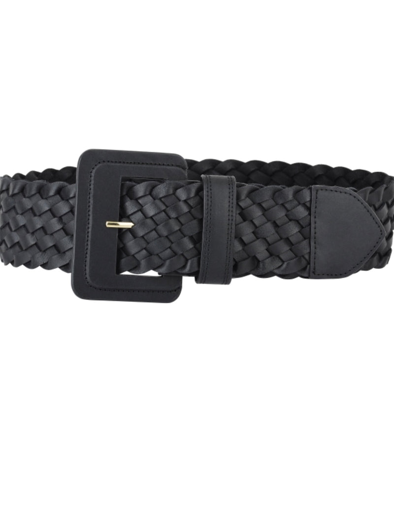 Thick Braided Leather Belt