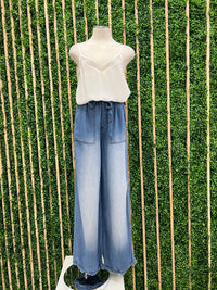 Chambray Paperbag Pants
