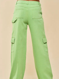 Mid Waist Cargo Pants