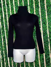 Turtle Neck Ribbed Sweater