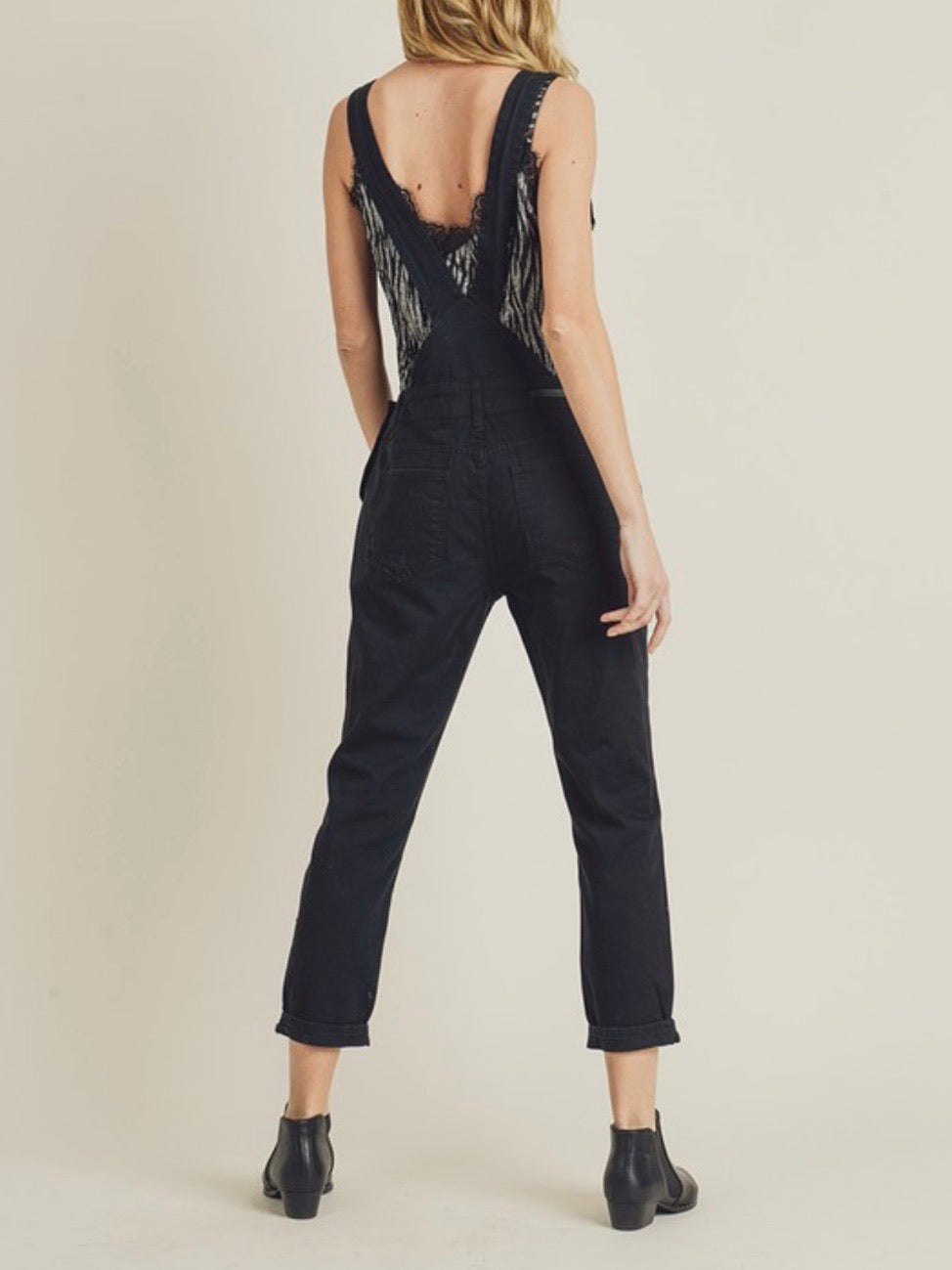 Black Denim Overall