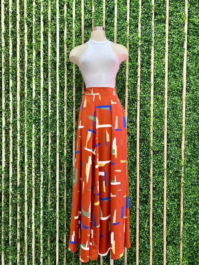 Rust Print Palazzo