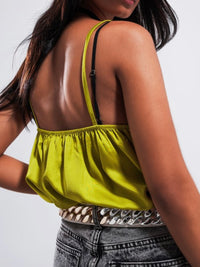Ring Front Satin Cami