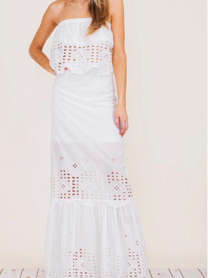 Eyelet lace Maxi Set