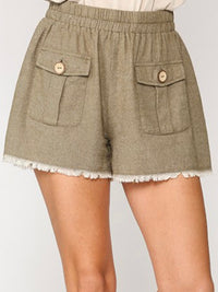 Frayed Hem Shorts