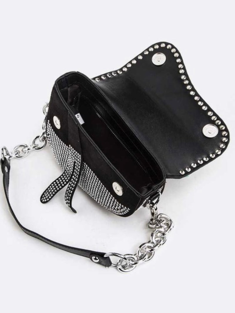 Iconic Studded Saddle Bag