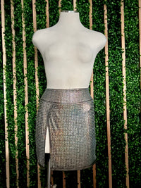 Showstopper Silver Skirt Set