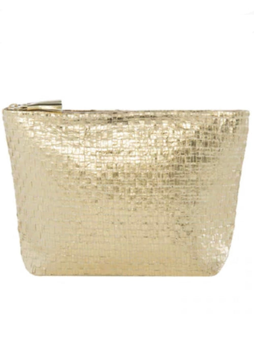 Gold Straw Pouch
