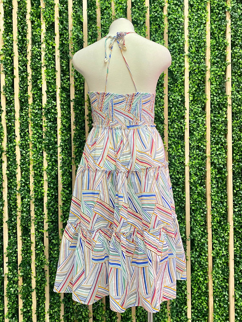 Multicolor Geo Midi Dress