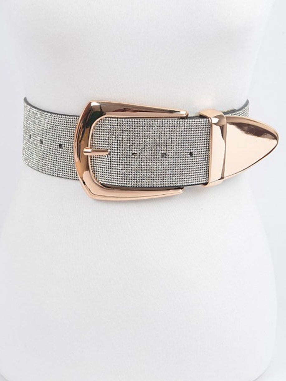 Buckled Rhinestone Belt