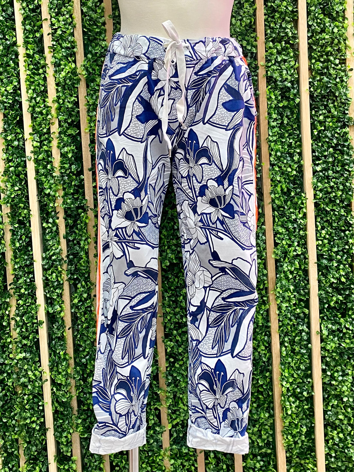 Navy Floral Jogger