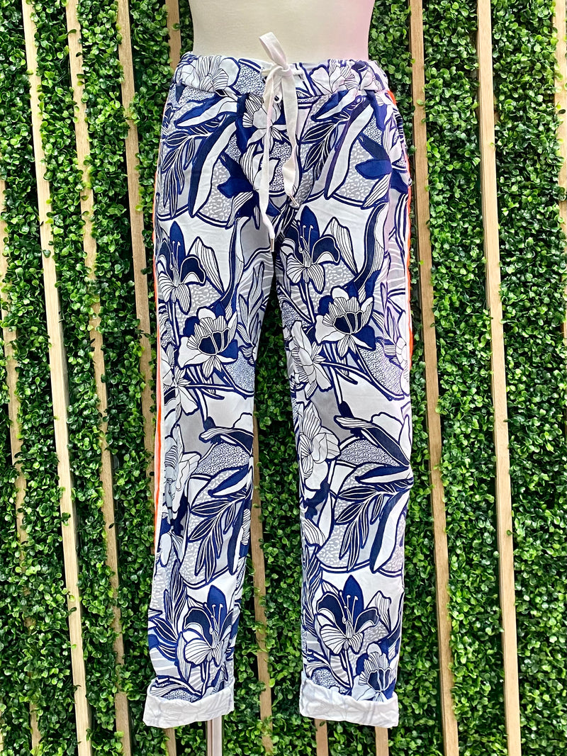 Navy Floral Jogger