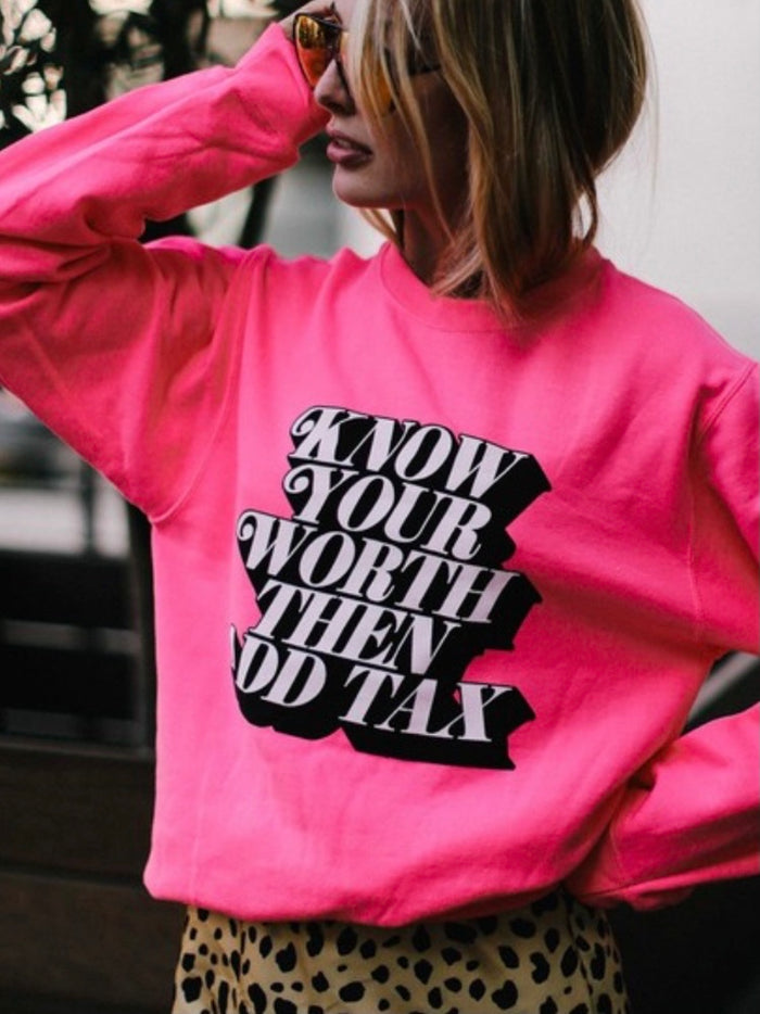 Know Your Worth Sweater