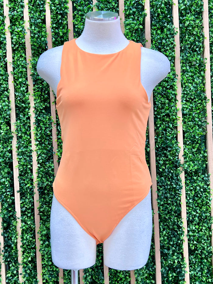 High Round Neck Bodysuit