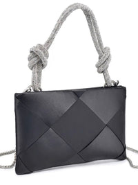 Delicate Rhinestone Handle Night Bag