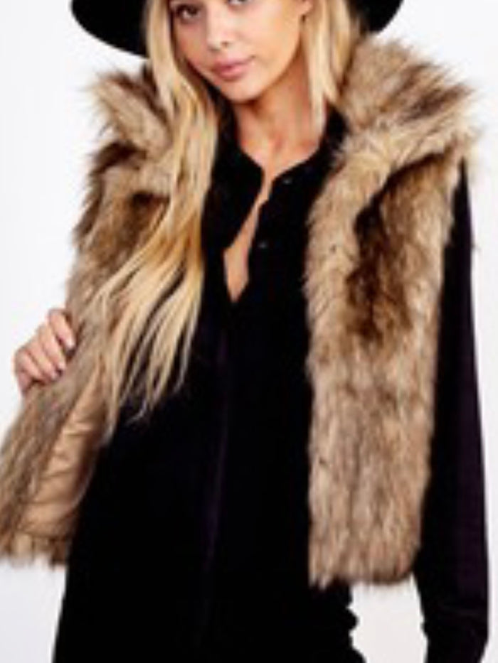 Camel Fur Vest