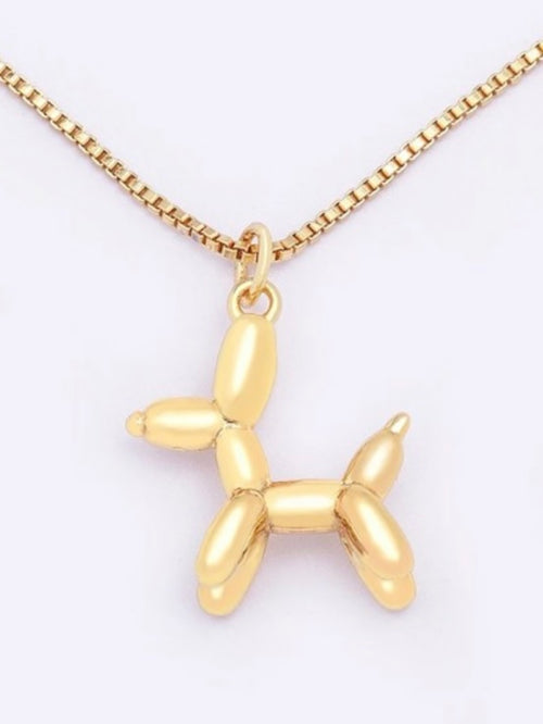 Balloon Dog Stainless Steel Necklace