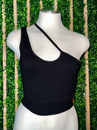 Asymmetric One Shoulder Basic Top