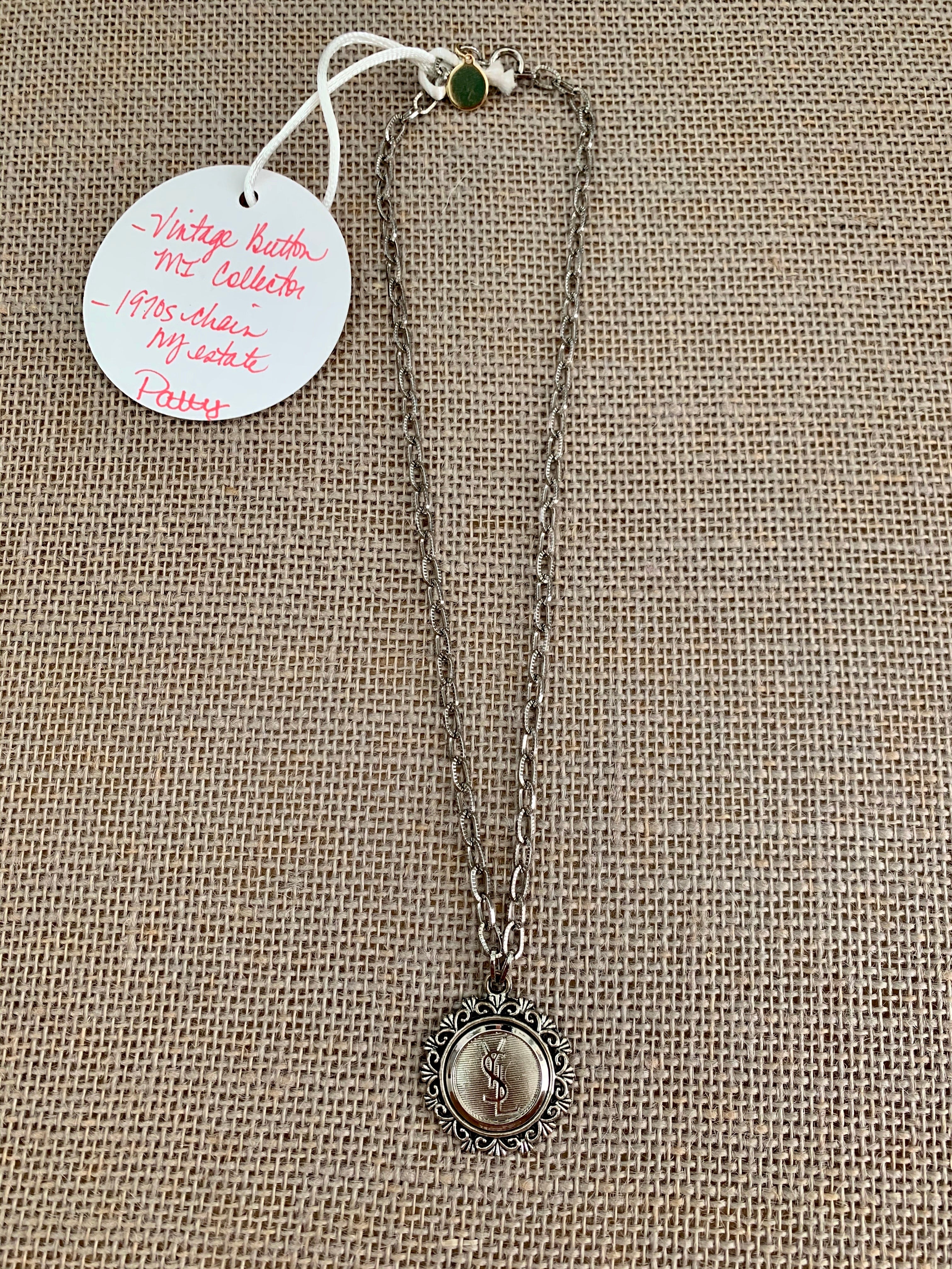 Patty YSL Button Necklace