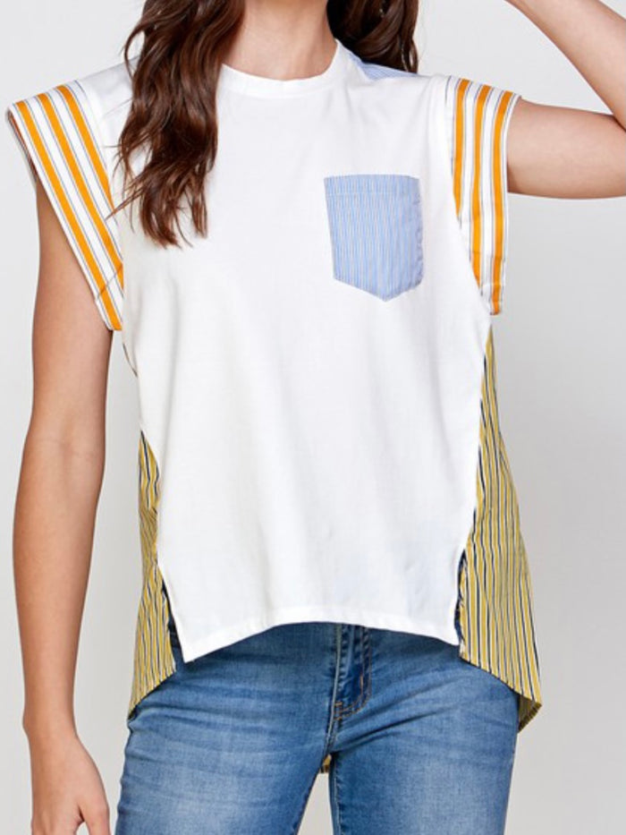 COlor Block Striped Shirt