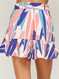 Stroke Print Skort