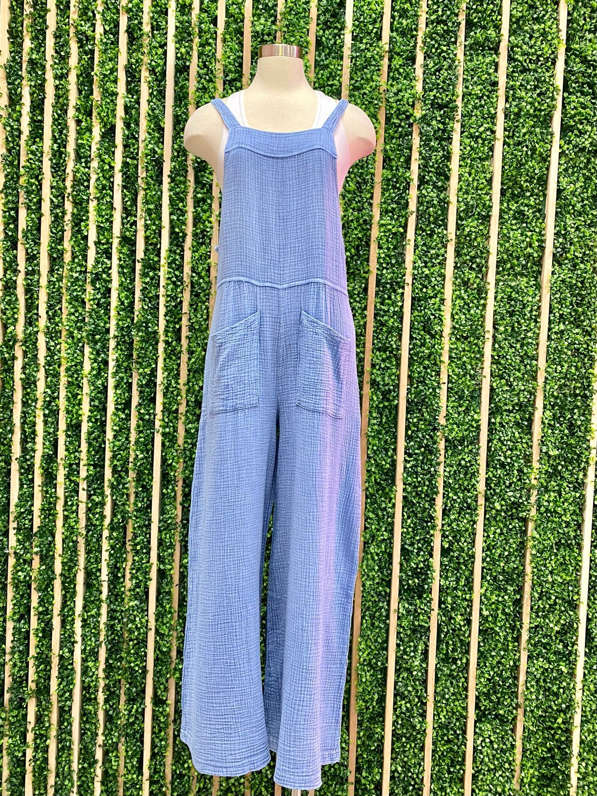 Light índigo Cotton Overall