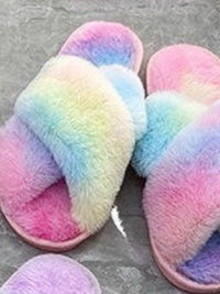 Plush Cross Slipper