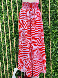 Purple Red Zebra Pant