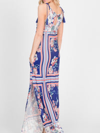 Blue Paisley Maxi Dress