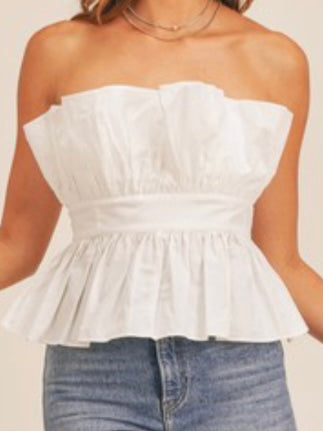 Ruffled Tube Top