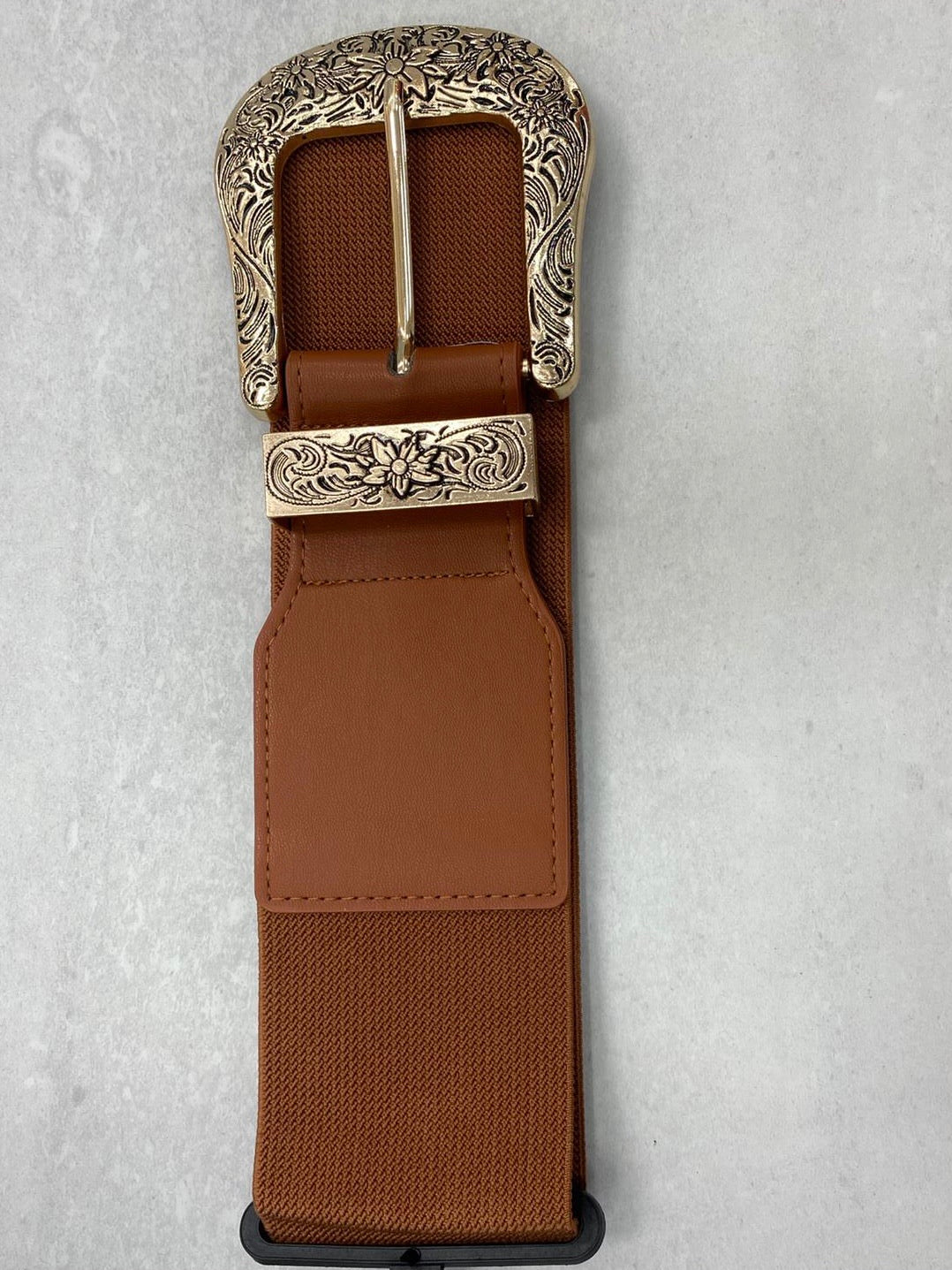 Western Buckle Elastic Belt