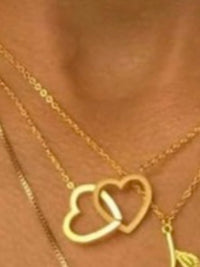 Crossed Heart Necklace