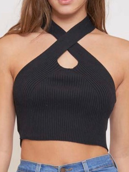 Crossed Neck Cami Top