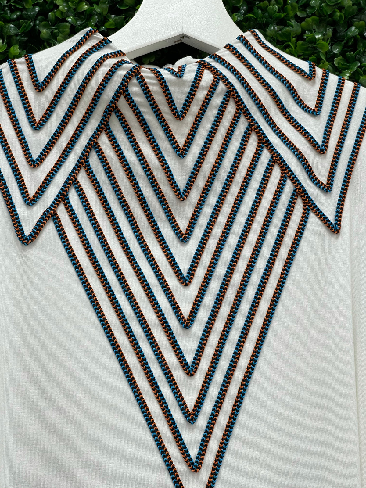 Ribbon Detail High Neck Blouse