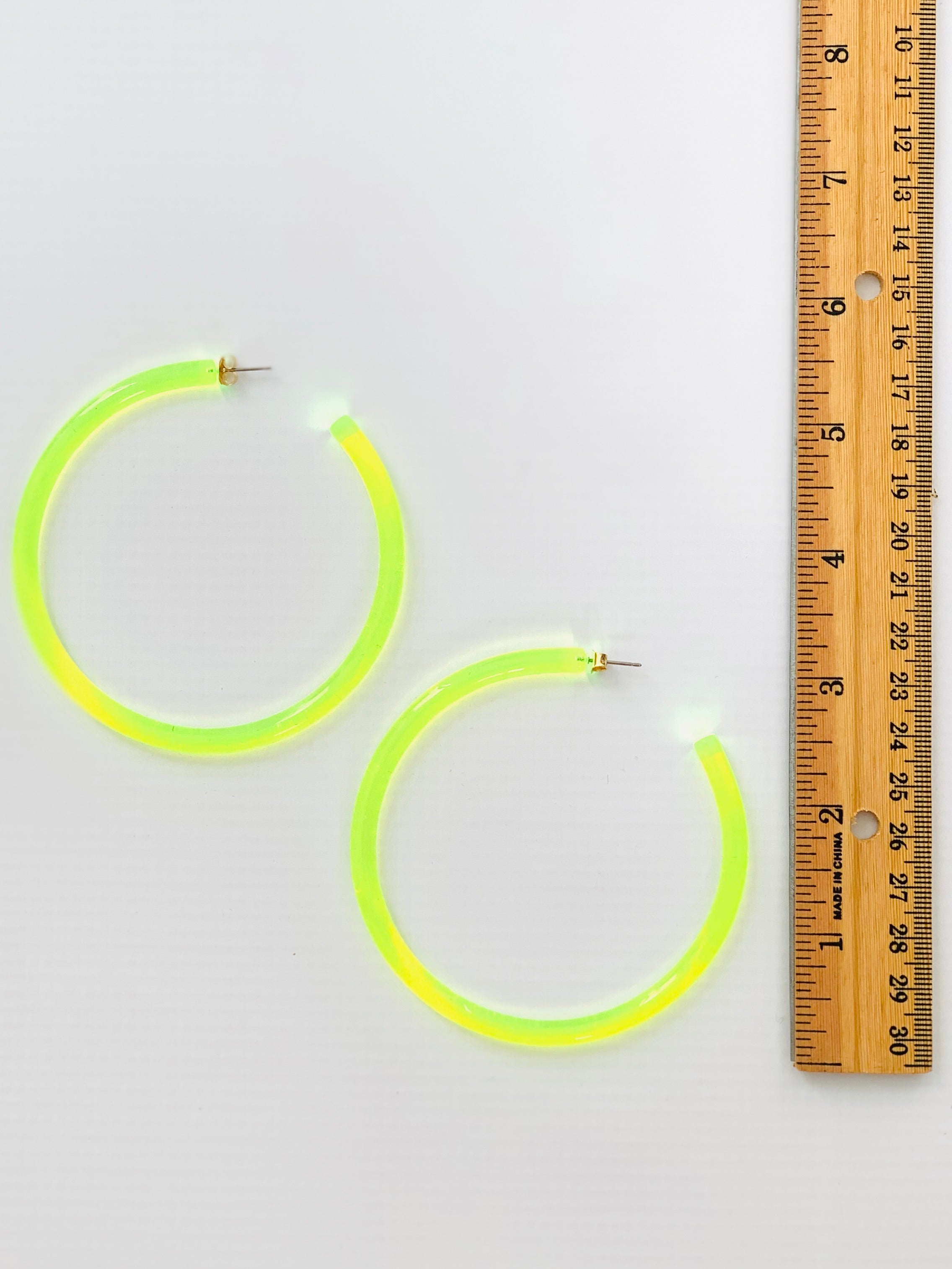 Neon Acrylic Hoops