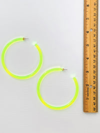 Neon Acrylic Hoops