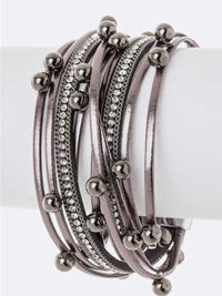 Crystal Embellished Wrap Bracelet